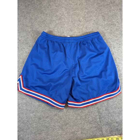 VTG Y2K Nike Kansas Jayhawks Basketball Shorts Mens Large Blue NCAA Sportswear - Picture 2 of 8